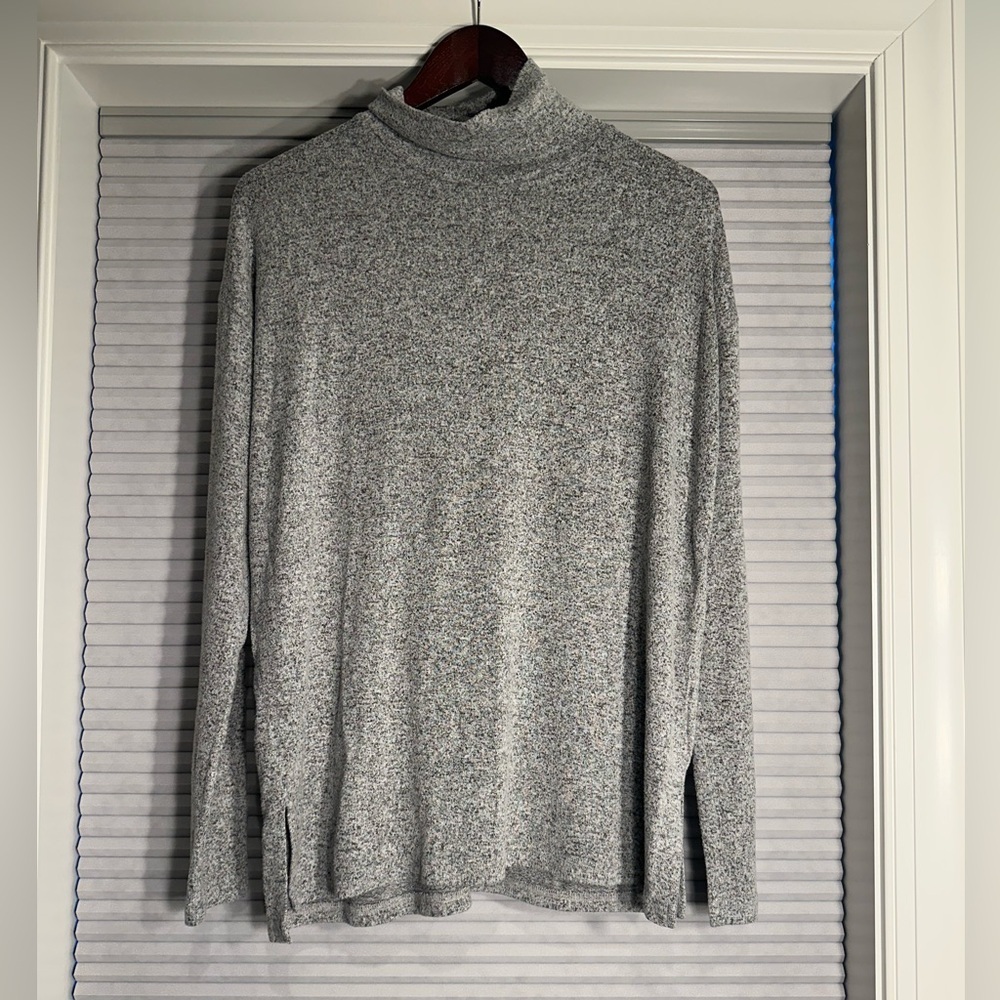 J. Crew Heather Grey Turtleneck Long Sleeve